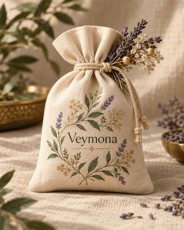 Лляне аромасаше Veymona з лавандою